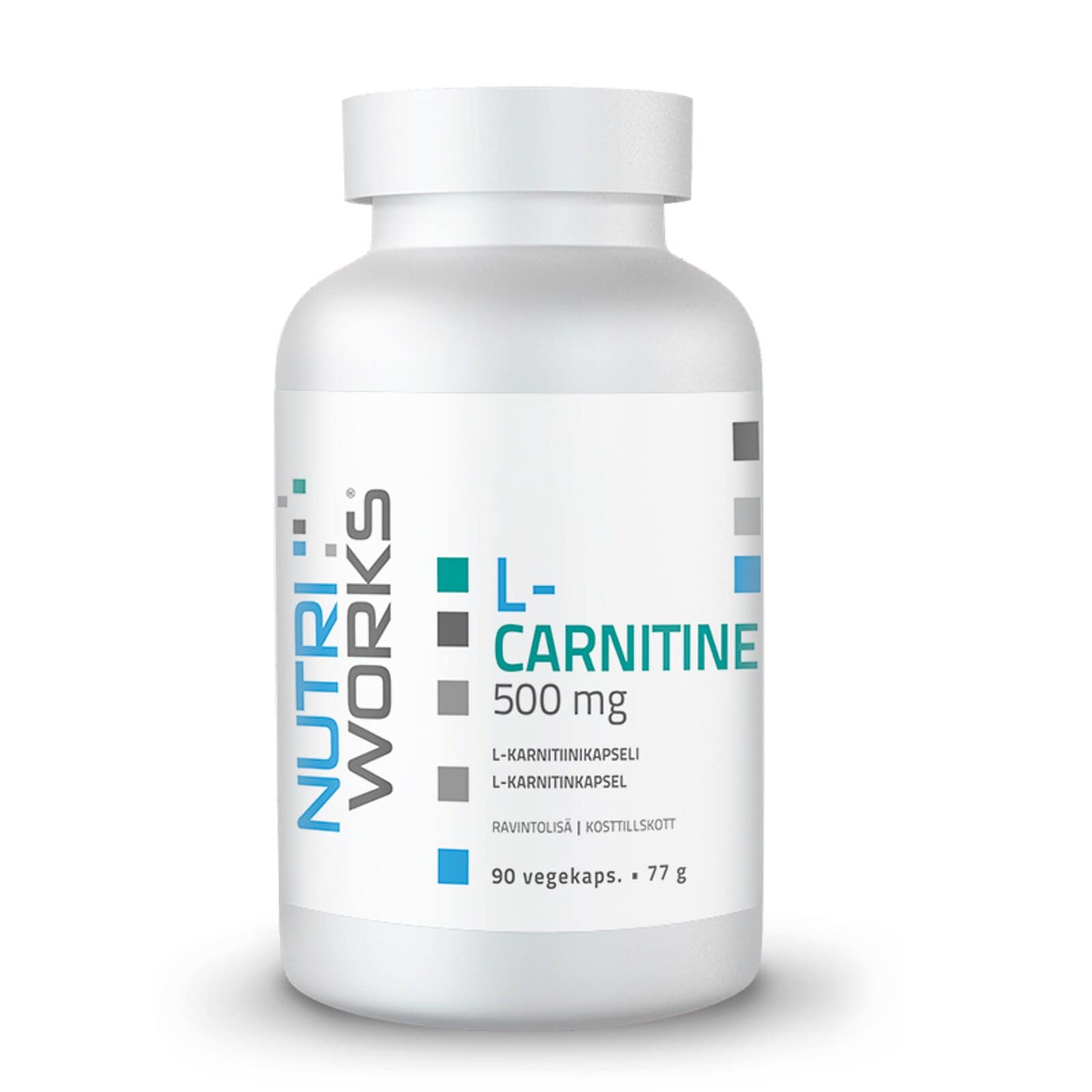 Nutri Works L-Carnitine 500 mg 90 vegekaps