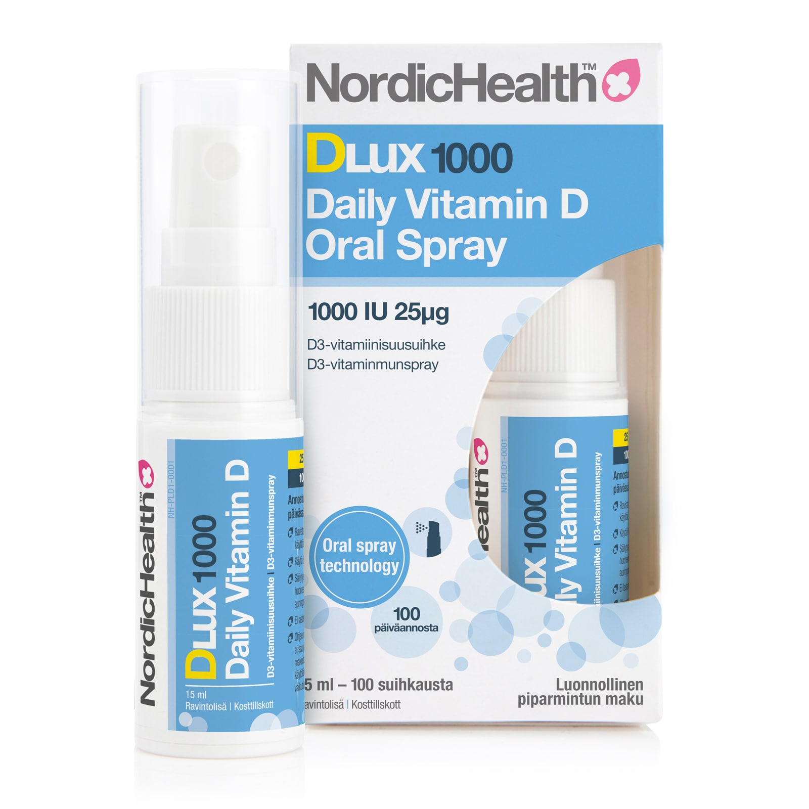 Nordic Health Dlux Daily Vitamin D 1000 Spray