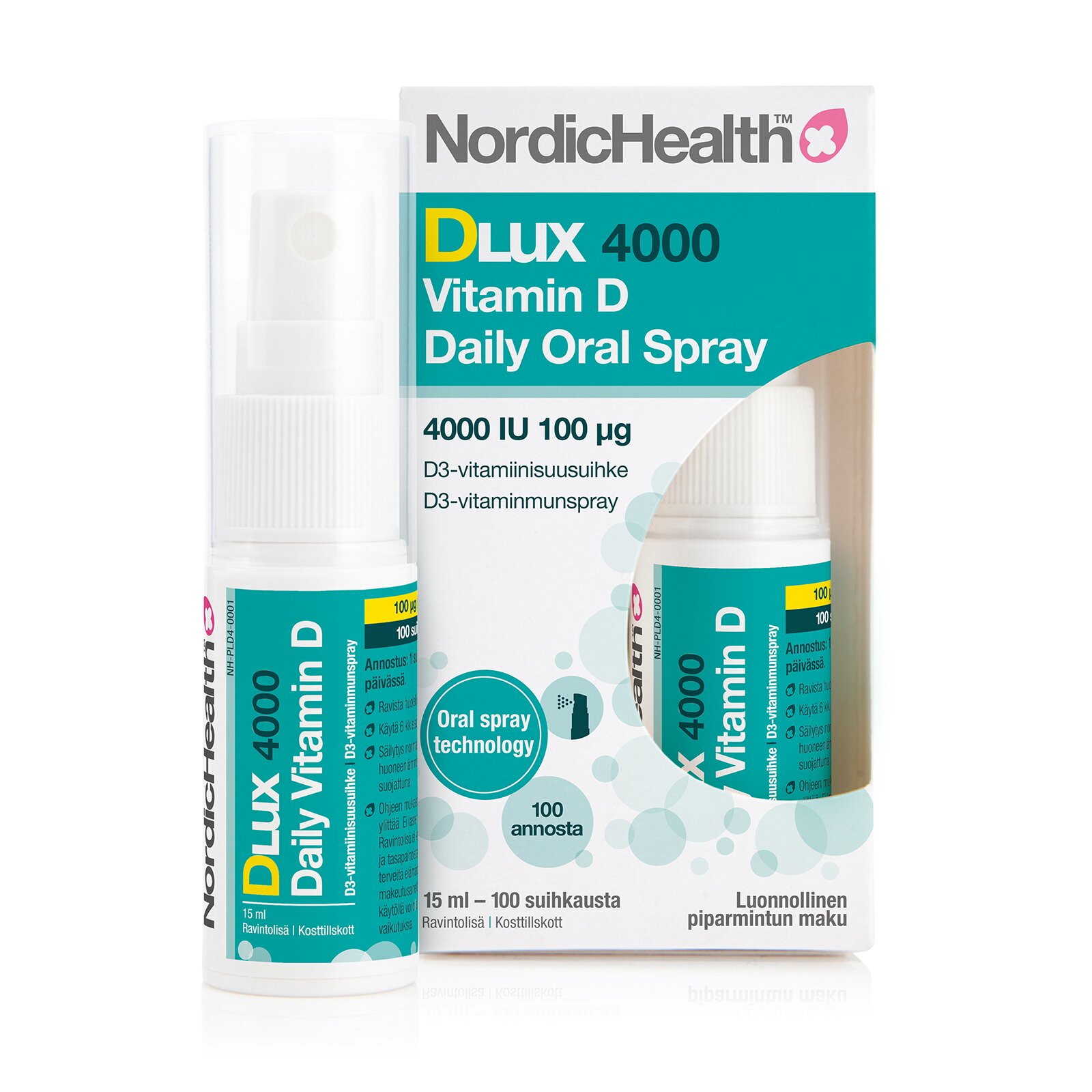 Nordic Health DLux 4000 D-vitamiinisuihke 15 ml