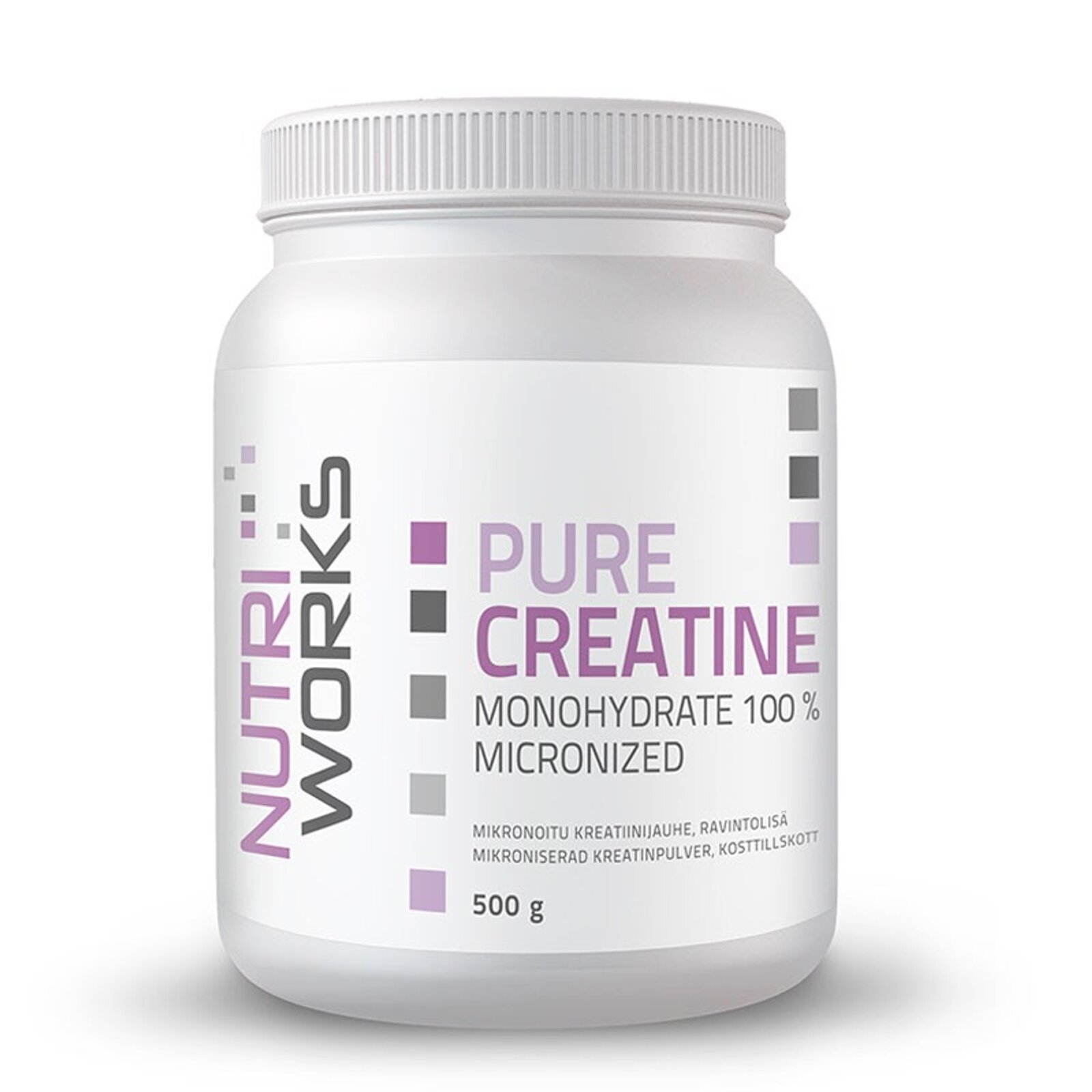 Nutri Works Pure Creatine 500 g, Monohydrate 100 % Micronized