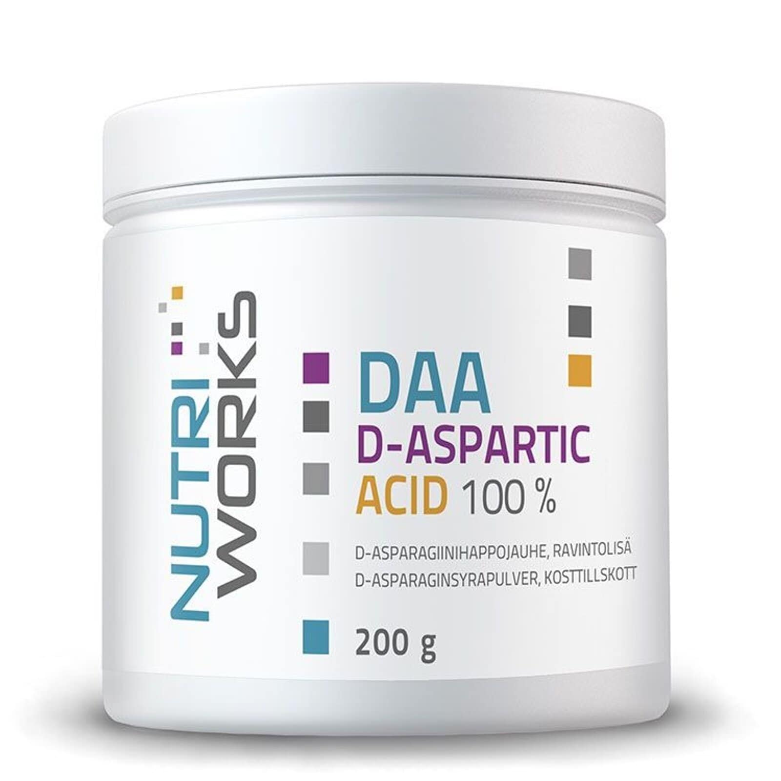 Nutri Works DAA D-Aspartic Acid 100% 200 g