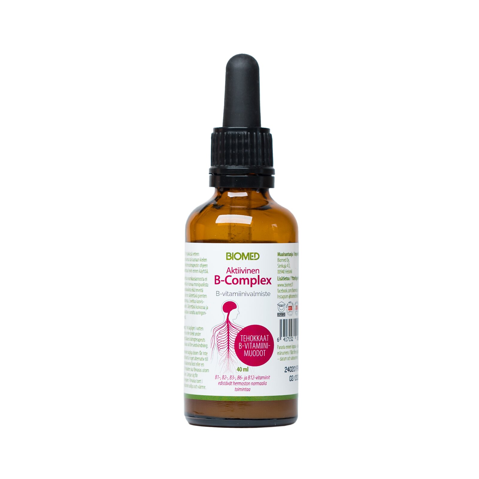 Biomed Aktiivinen B-Complex tipat 40ml