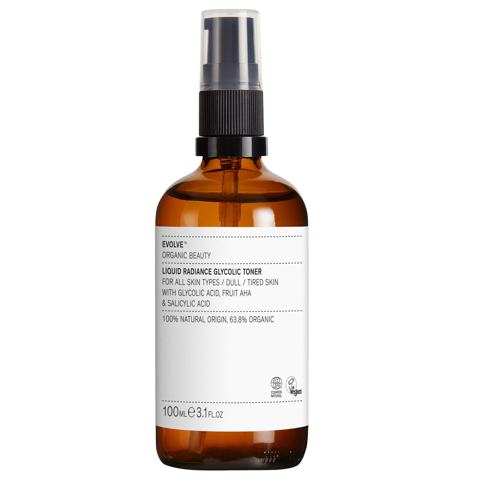 Evolve Organic Beauty Liquid Radiance Glycolic Toner 100 ml