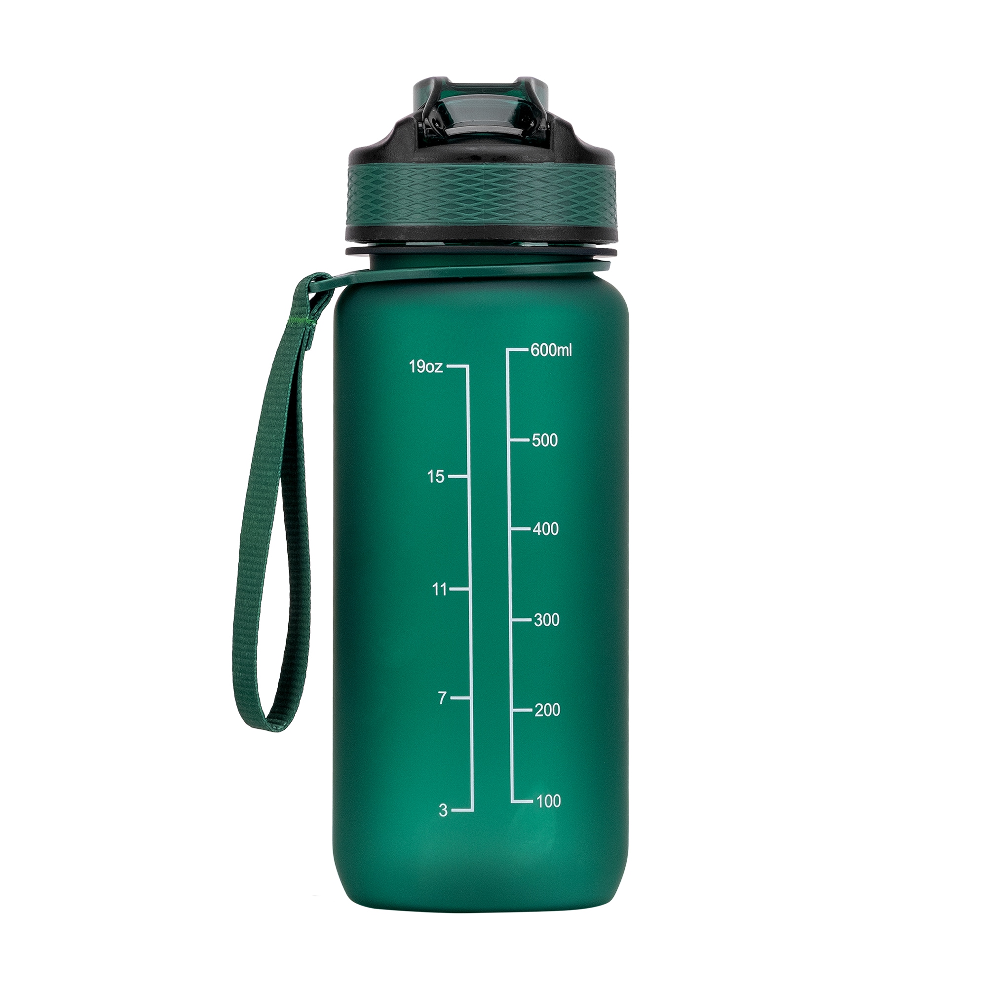 Motivaatiopullo Tummanvihreä 600 ml