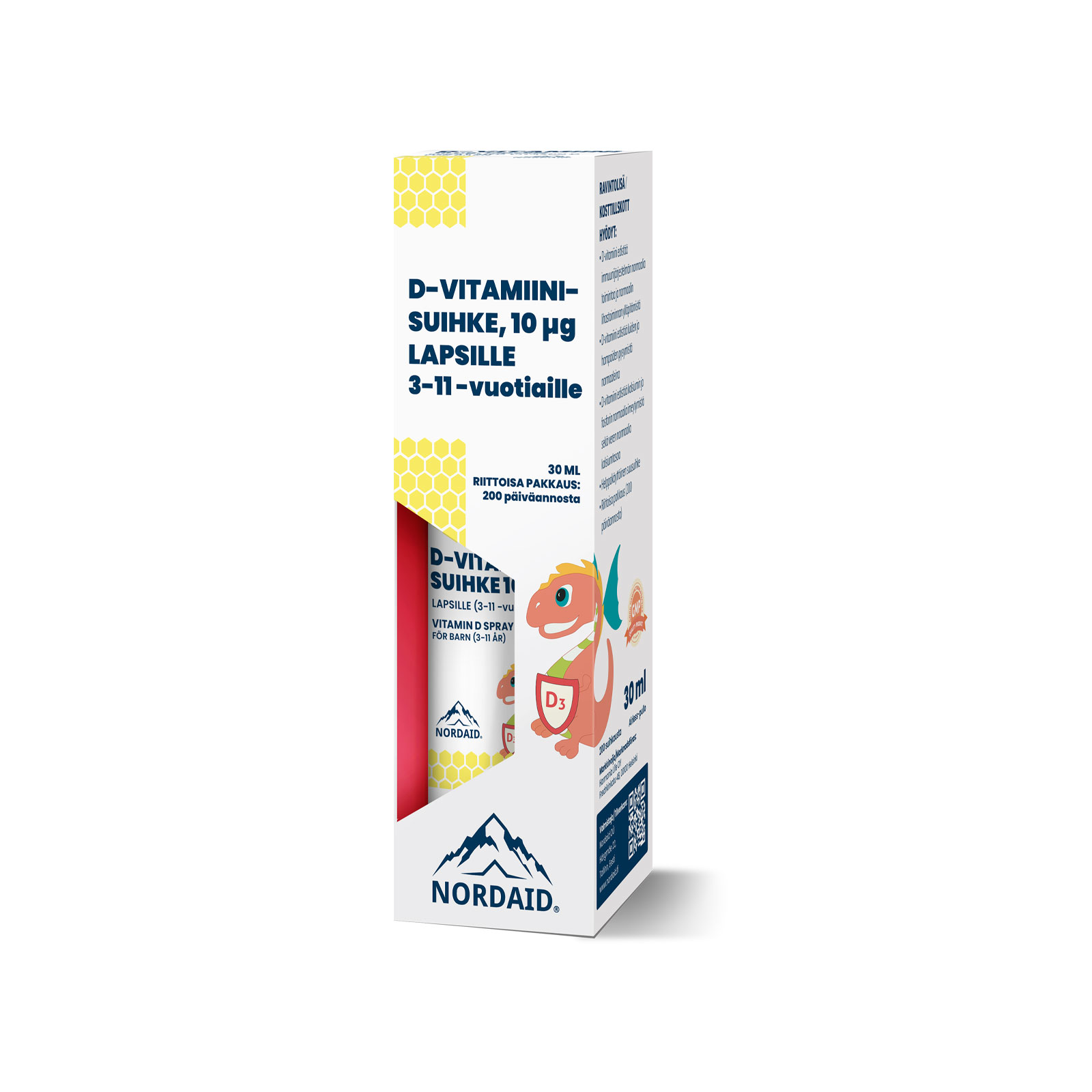 Nordaid D-vitamiinisuihke lapsille (3-11 -vuotiaille)
