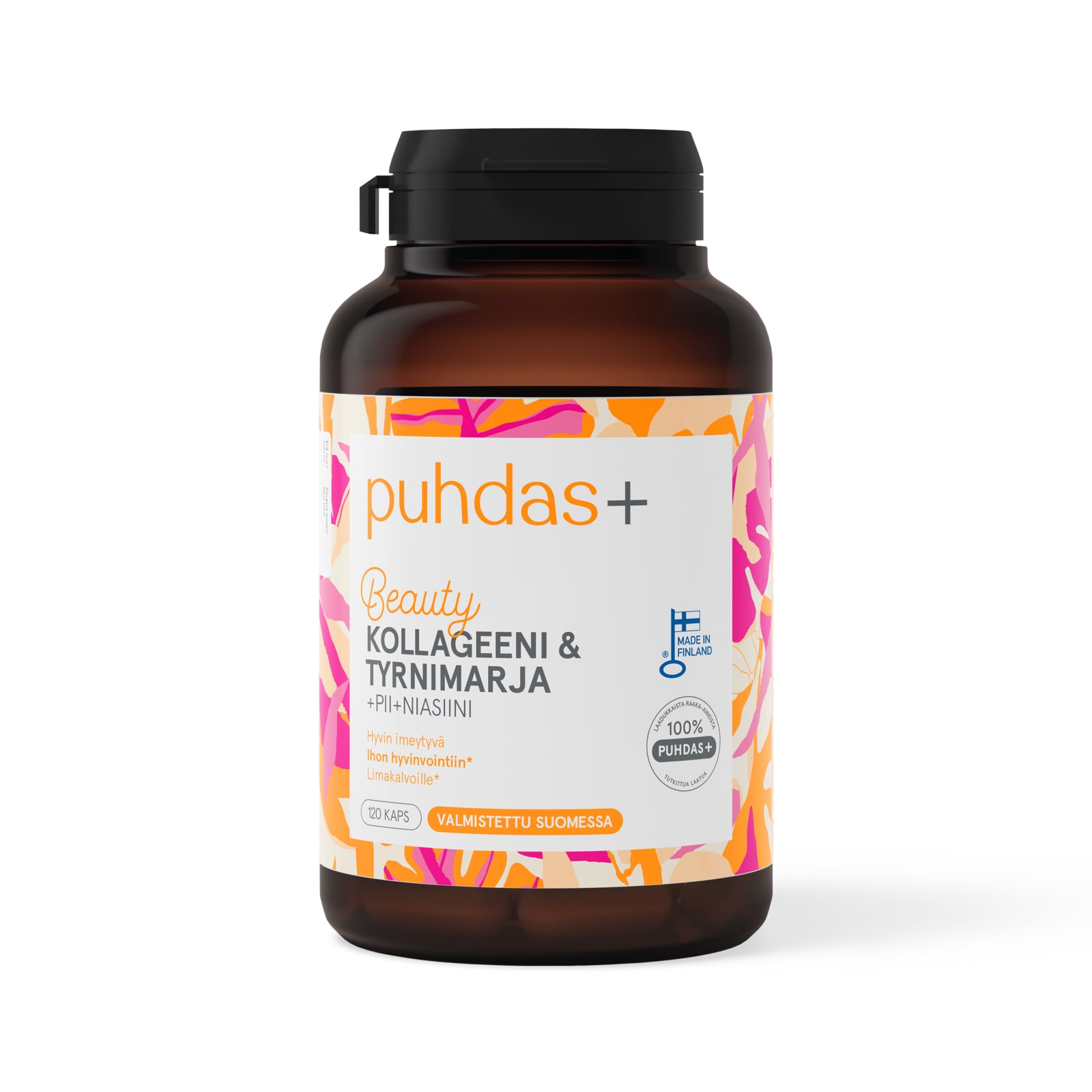 Puhdas+ Kollageeni & Tyrnimarja 120 kaps