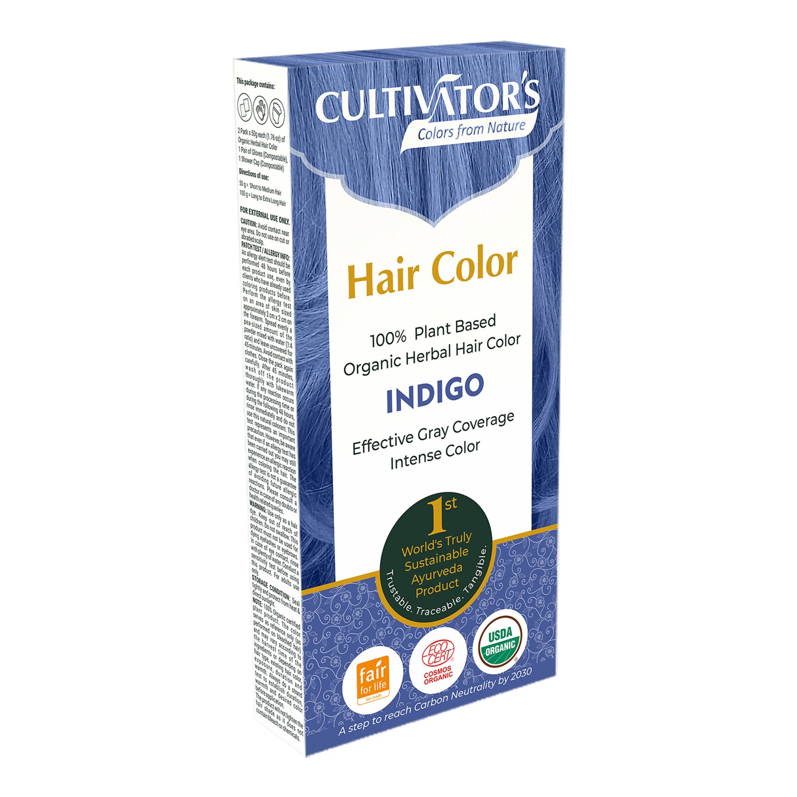 Cultivator's Plant Based Organic Herbal Hair Color Indigo