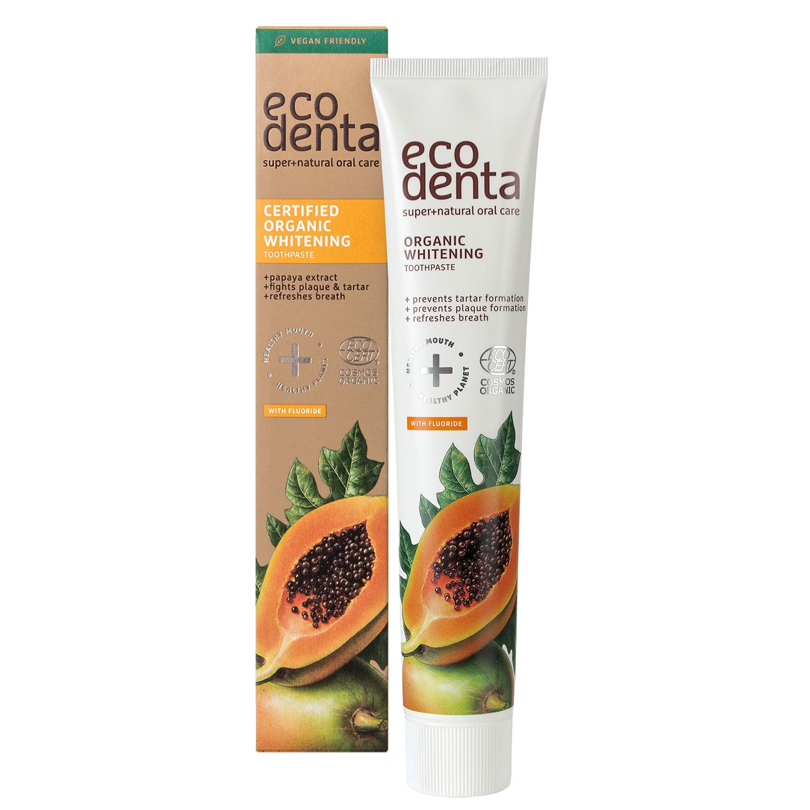 Ecodenta Organic Valkaiseva hammastahna papaija