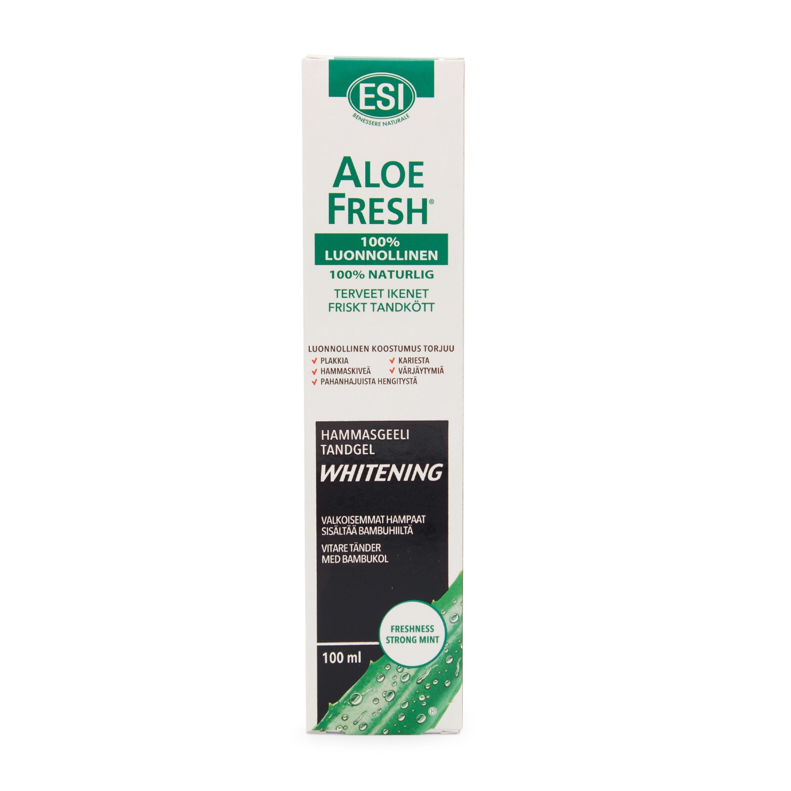 ESI Aloe Fresh hammastahna Whitening Bambuhiili 100 ml
