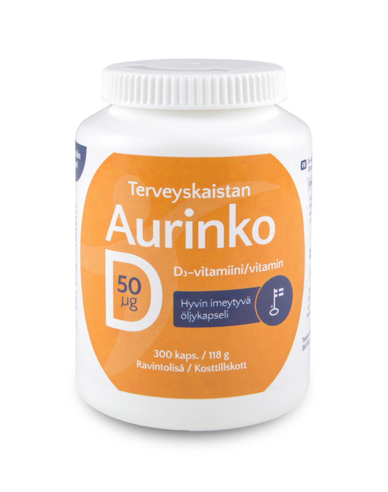 terveyskaista aurinko D