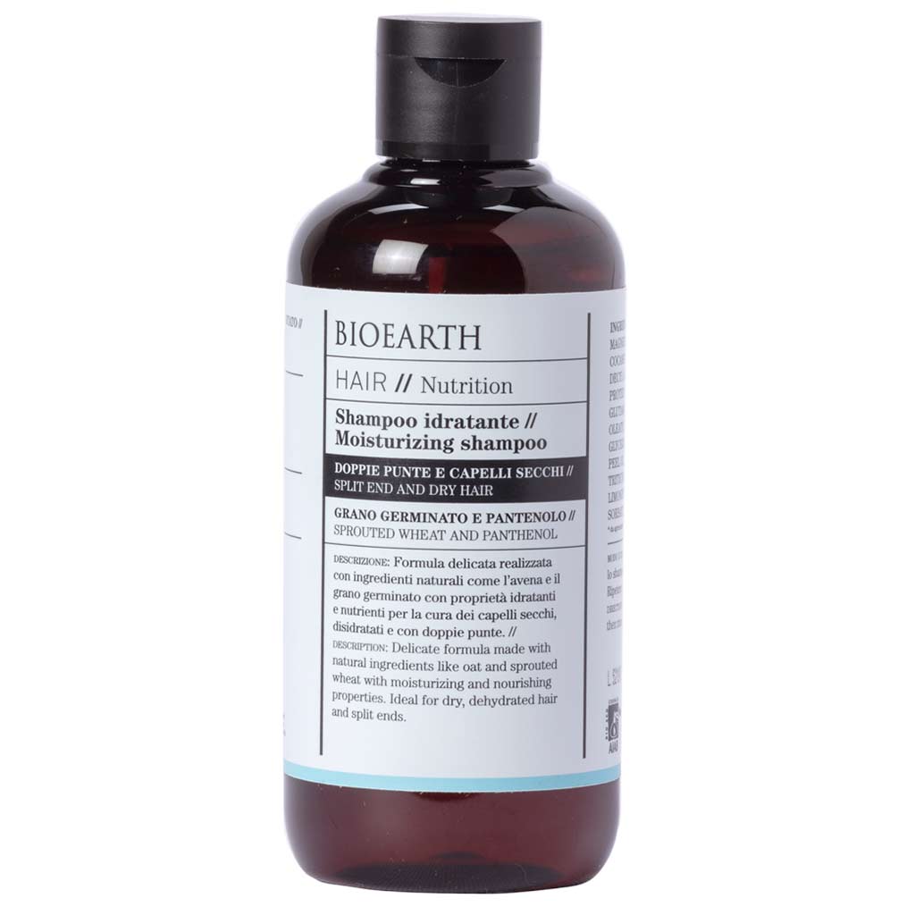 Bioearth HAIR 2.0 Kosteuttava shampoo kuiville hiuksille