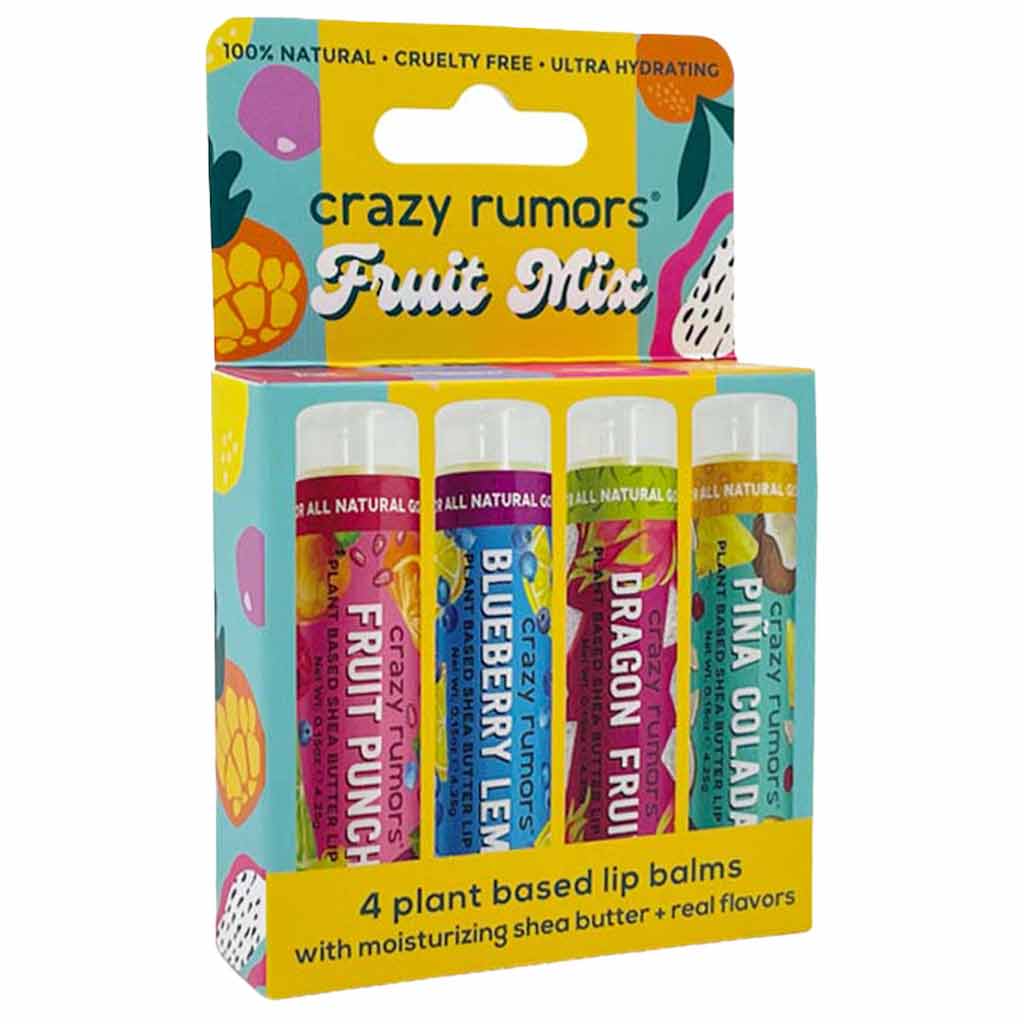 Crazy Rumors Fruit Mix 4-pack huulivoidesetti