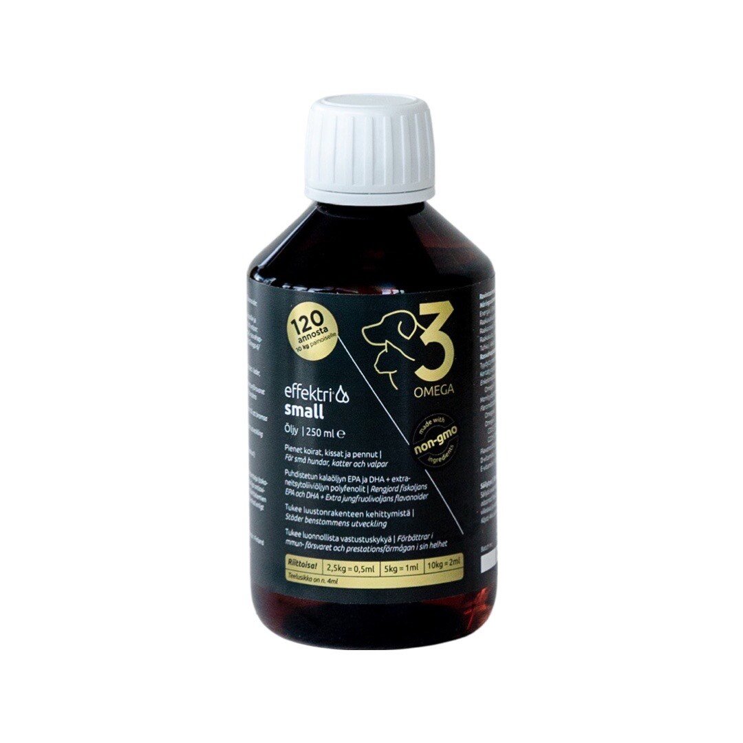 Effektri Omega-3 kalaöljy koiralle 250 ml