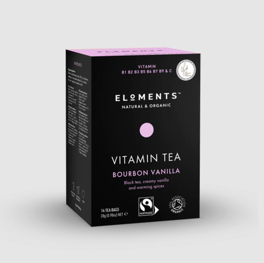 Eloments Bourbon Vanilla vitamiinitee, luomu 
