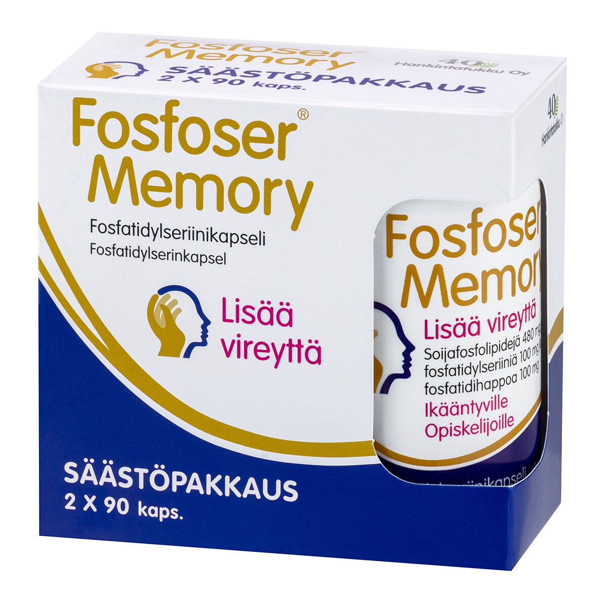 Fosfoser Memory Tuplapakkaus 2 x 90 kaps