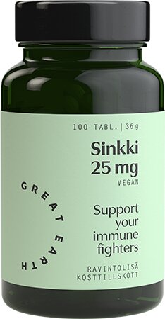 Great Earth Sinkki 25 mg