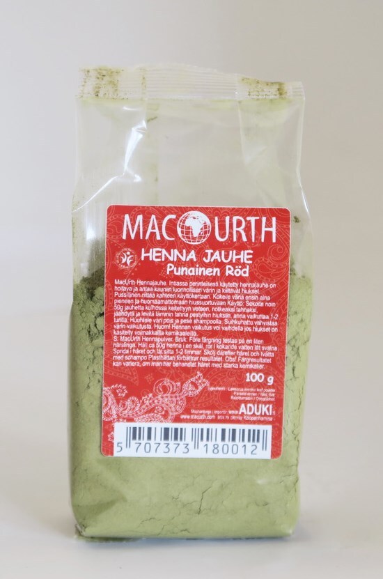Mac Urth Hennajauhe, punainen 