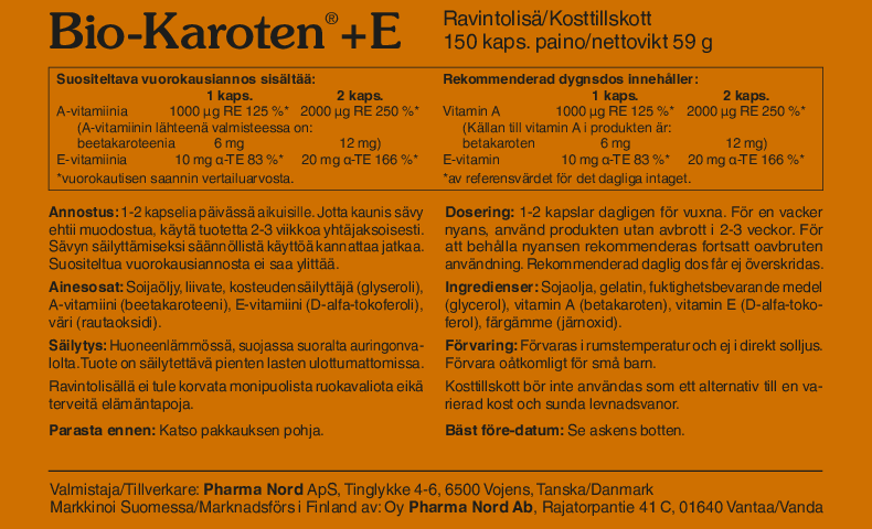 Pharma Nord Bio-Karoten+E