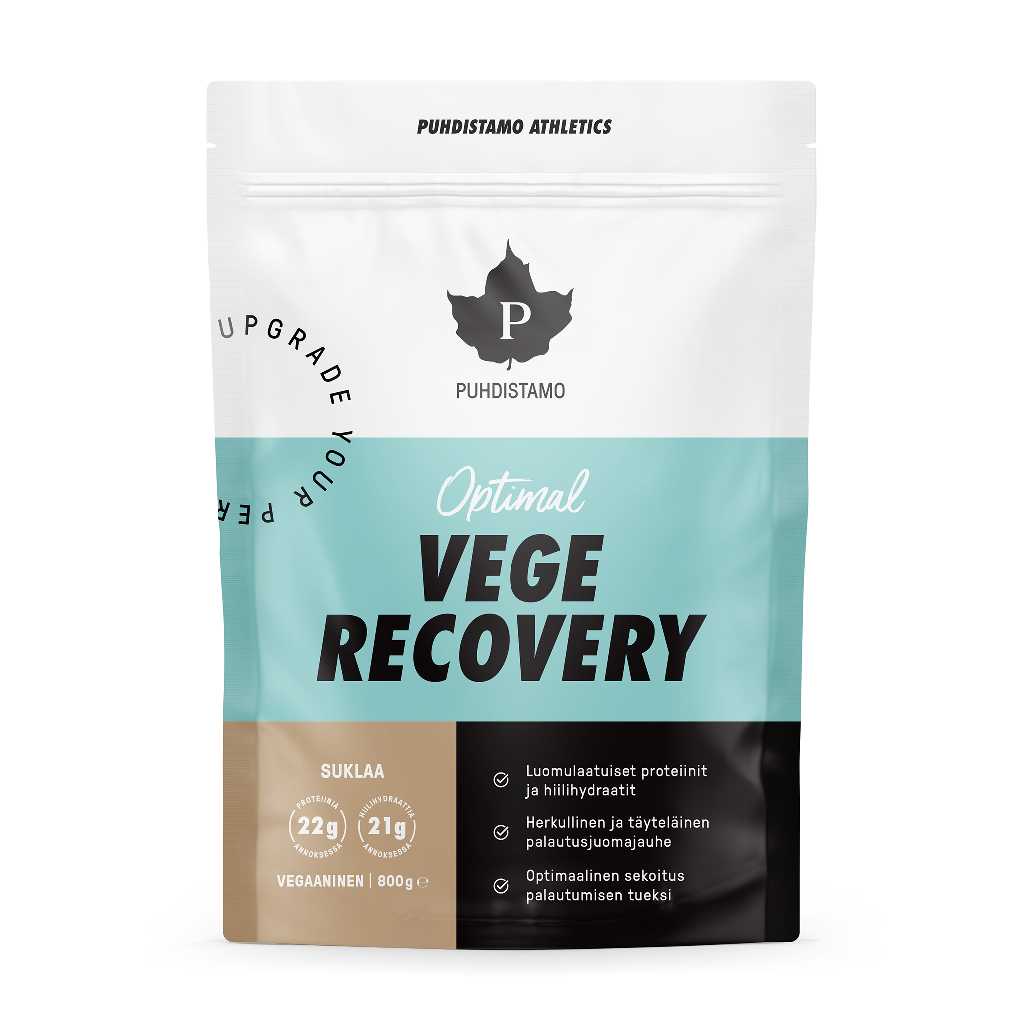 Puhdistamo Optimal Vege Recovery, suklaa 800 g