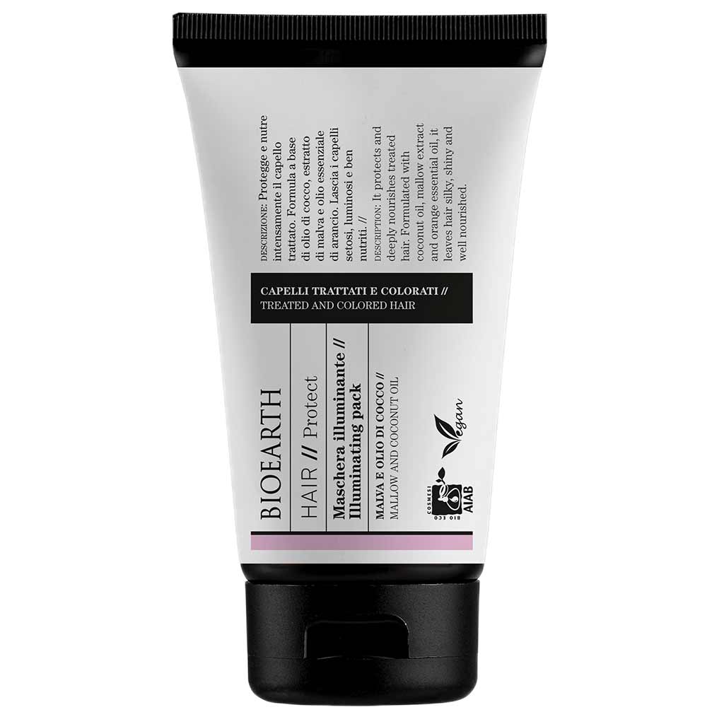 Bioearth HAIR 2.0 Hiusnaamio käsitellyille ja  värjätyille hiuksille
