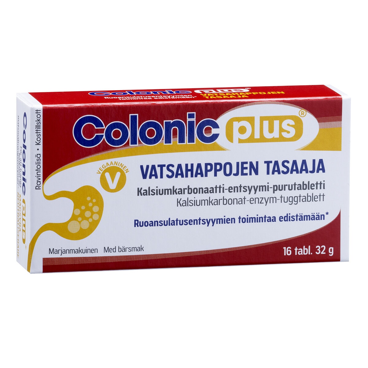 Colonic plus Vatsahappojen tasaaja 16 tab