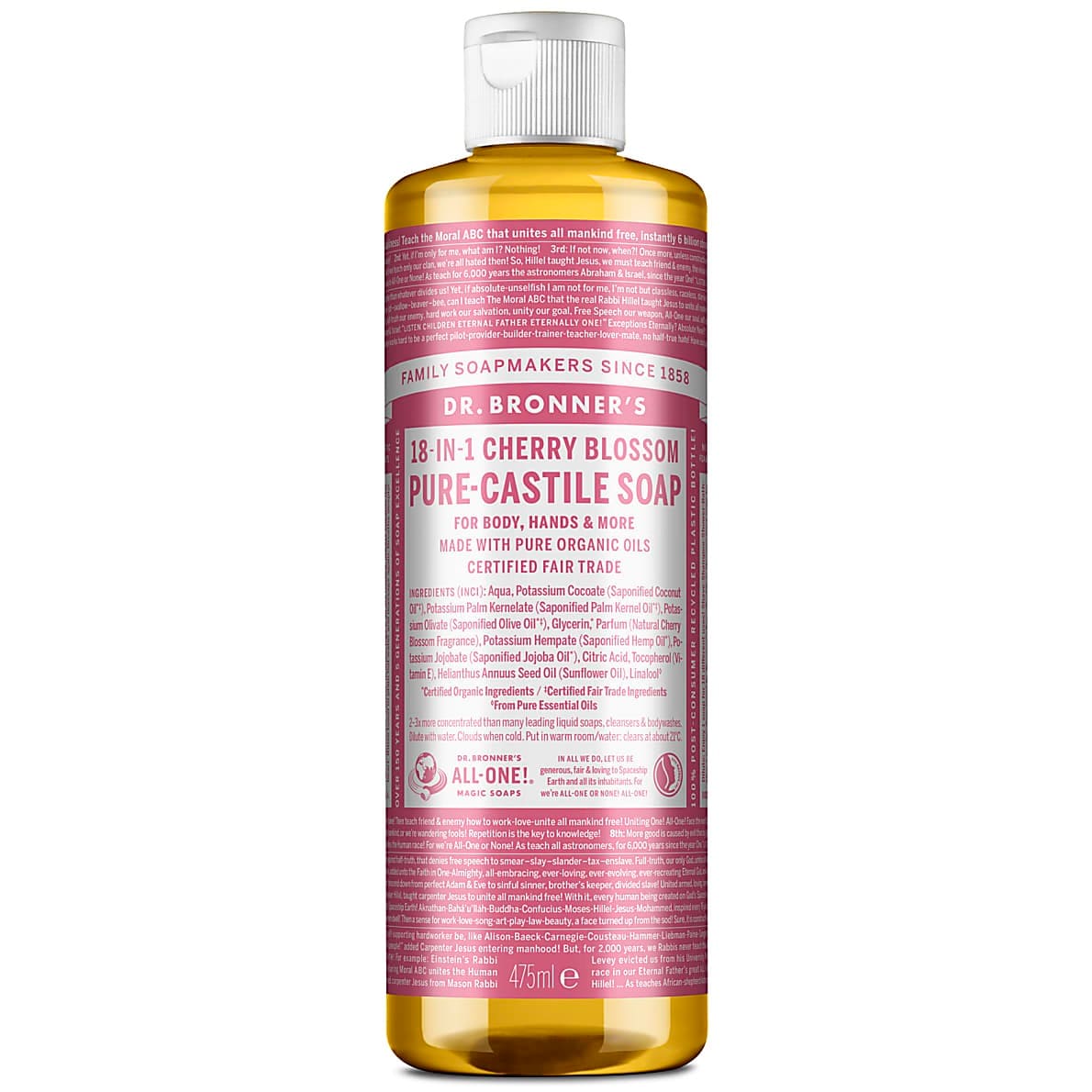 Dr Bronner's Cherry Blossom Soap nestesaippua
