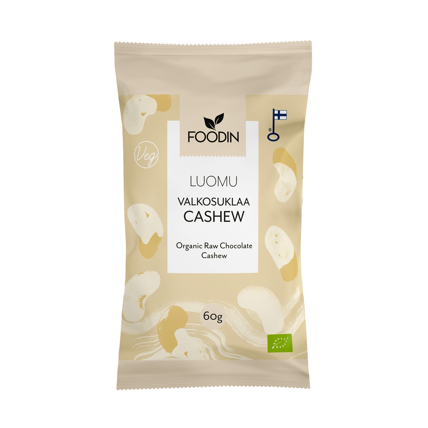 Foodin Valkosuklaacashew, luomu