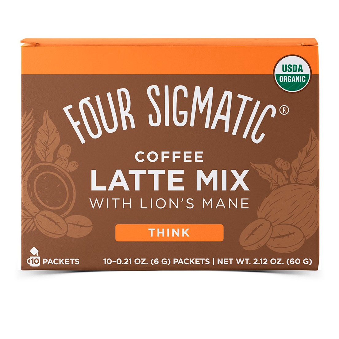 Four Sigmatic Coffee Latte Mix with Lion's Mane sieni-kahvi-lattejuomajauhe