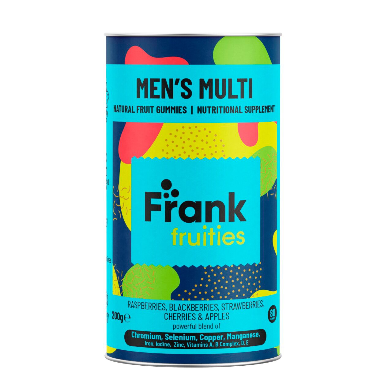 Frank fruities Men's Multi vitamiini- ja kivennäisainevalmiste miehille