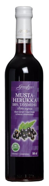 Greenfinn's Mustaherukkatäysmehu, luomu