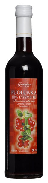 Greenfinn's Puolukkatäysmehu