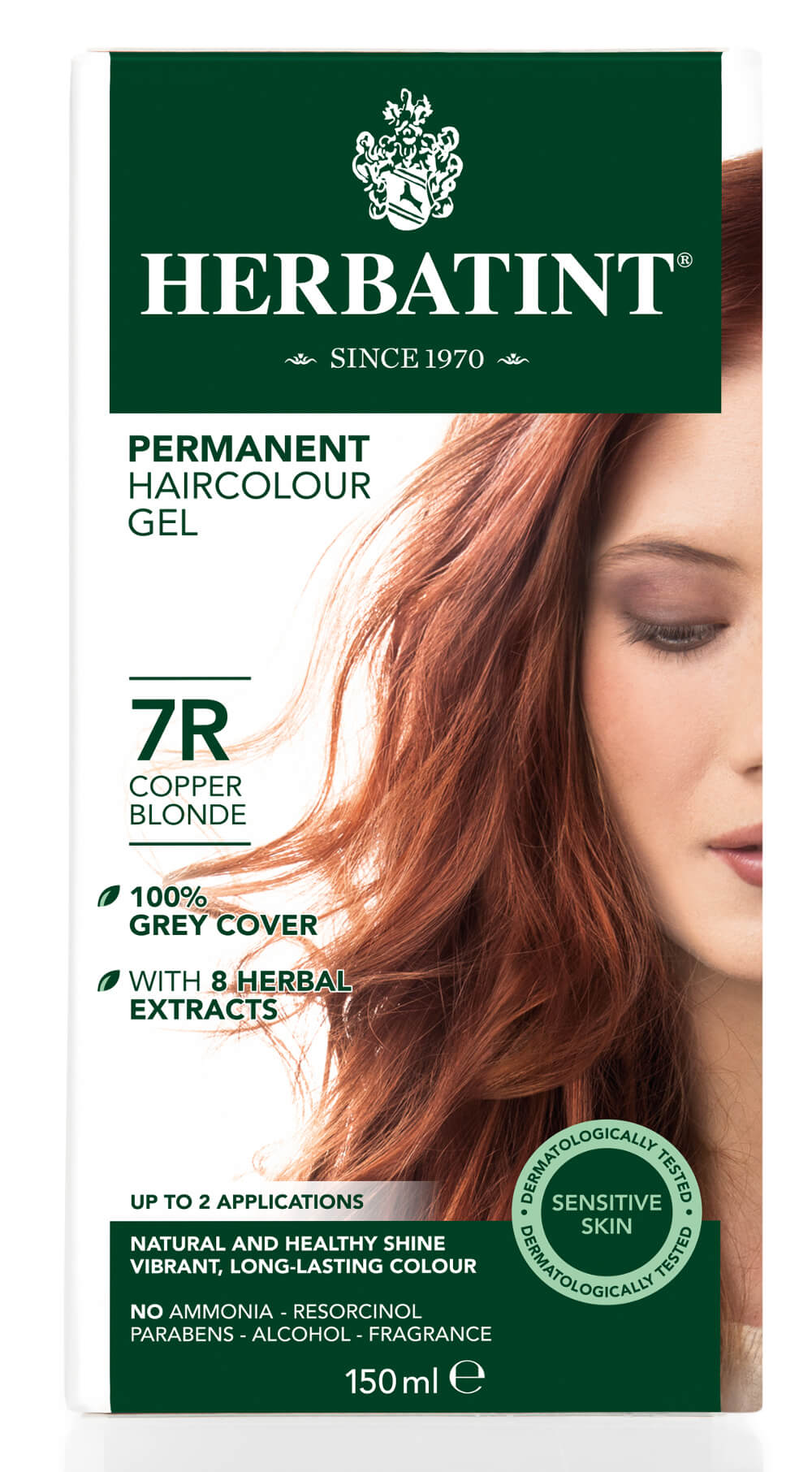 Herbatint Hiusväri 7R Copper Blonde, kestoväri