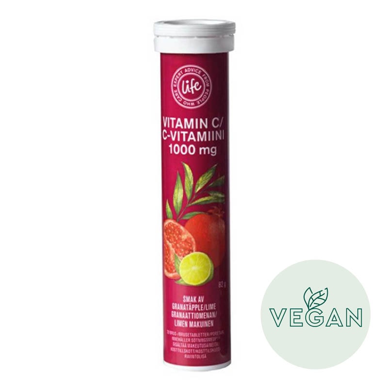 Life Vitamin C 1000 mg lime-pomegranate poretablet