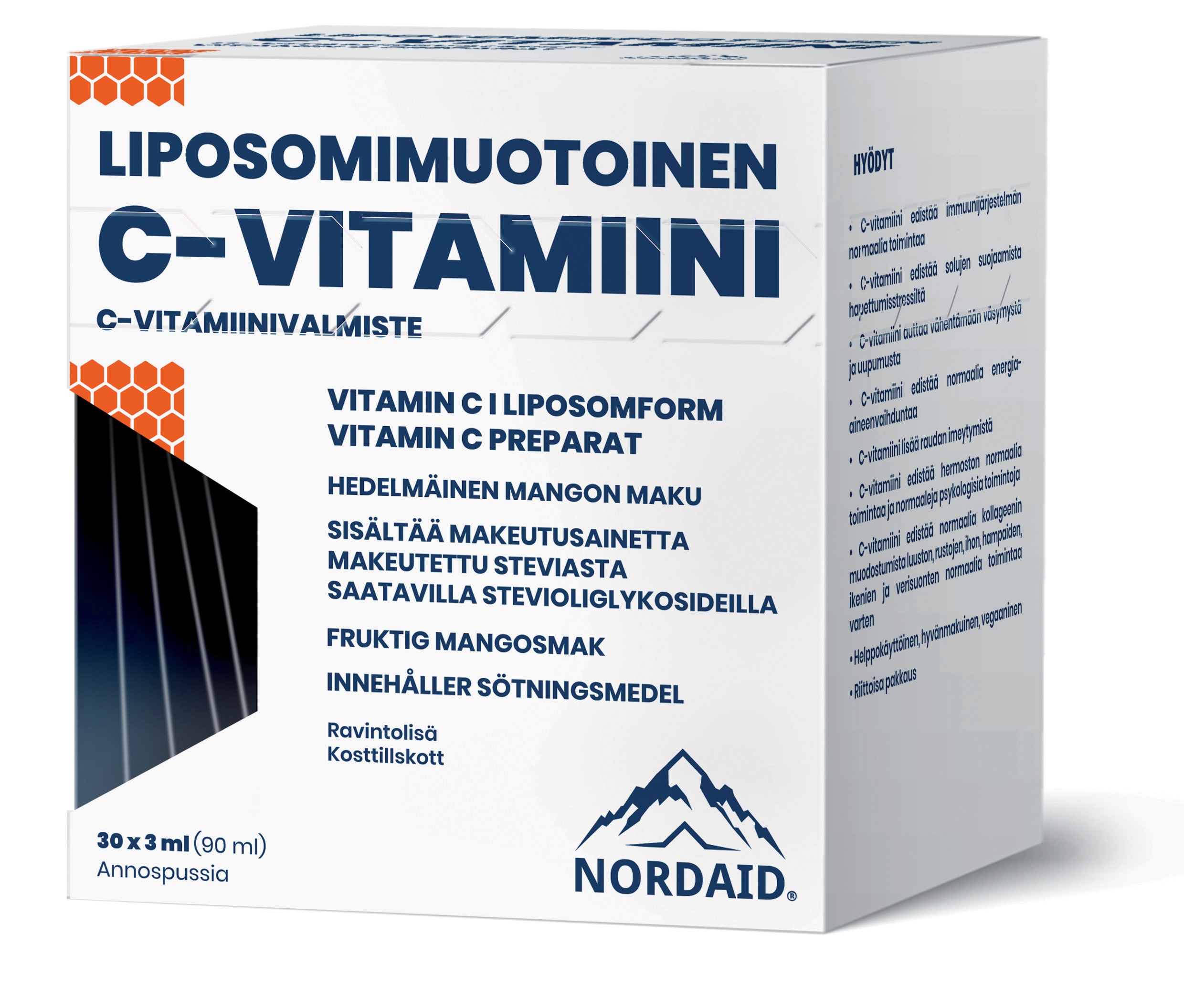 Nordaid Liposomi C, C-vitamiinivalmiste 30 pss x 4