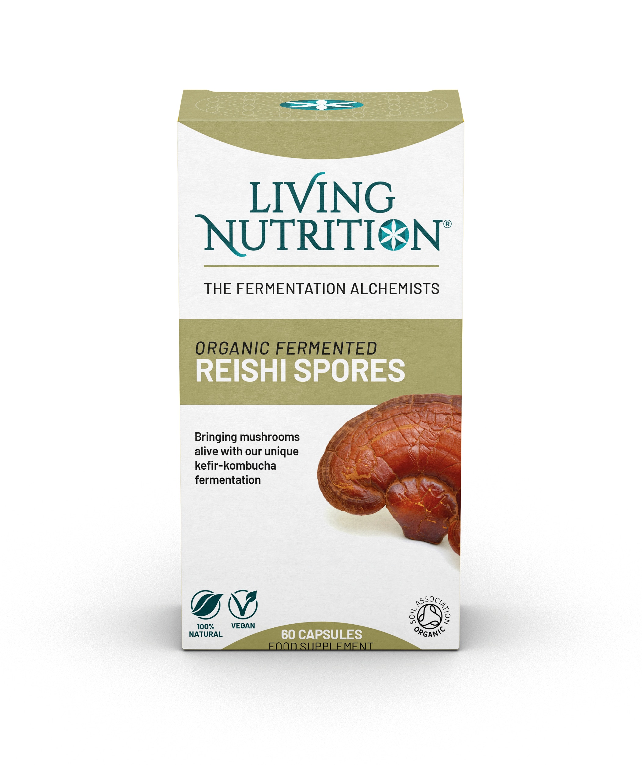 Living Nutrition Fermentoitu Reishi Spores