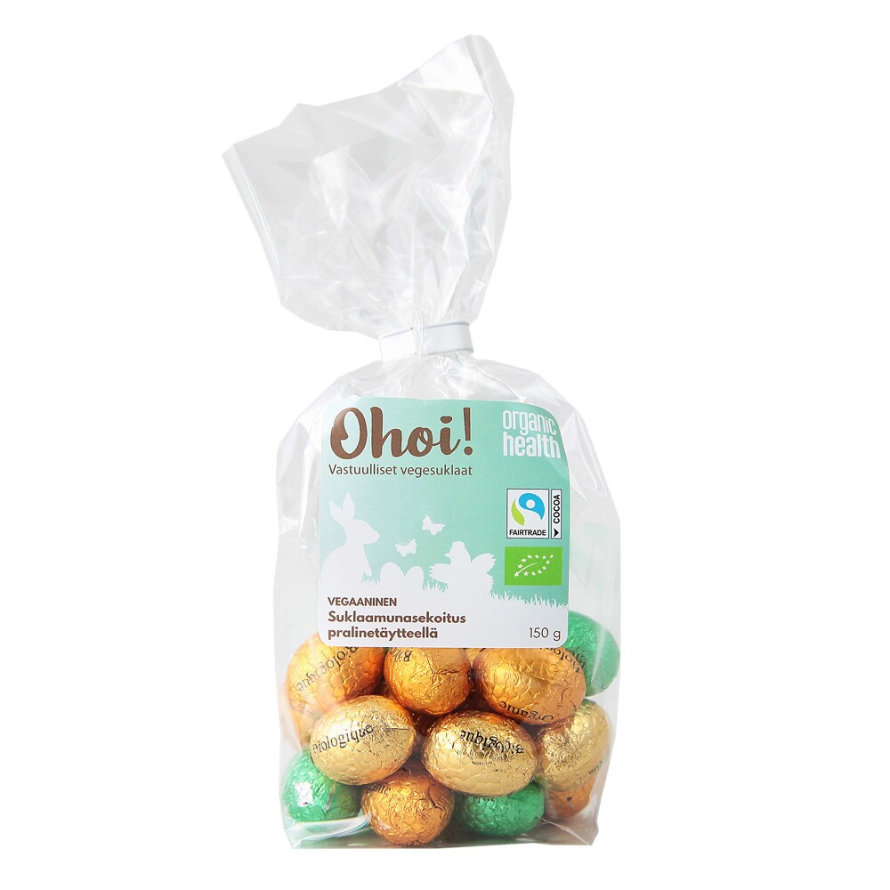 Ohoi! Suklaamunasekoitus praliinitäyttellä, luomu