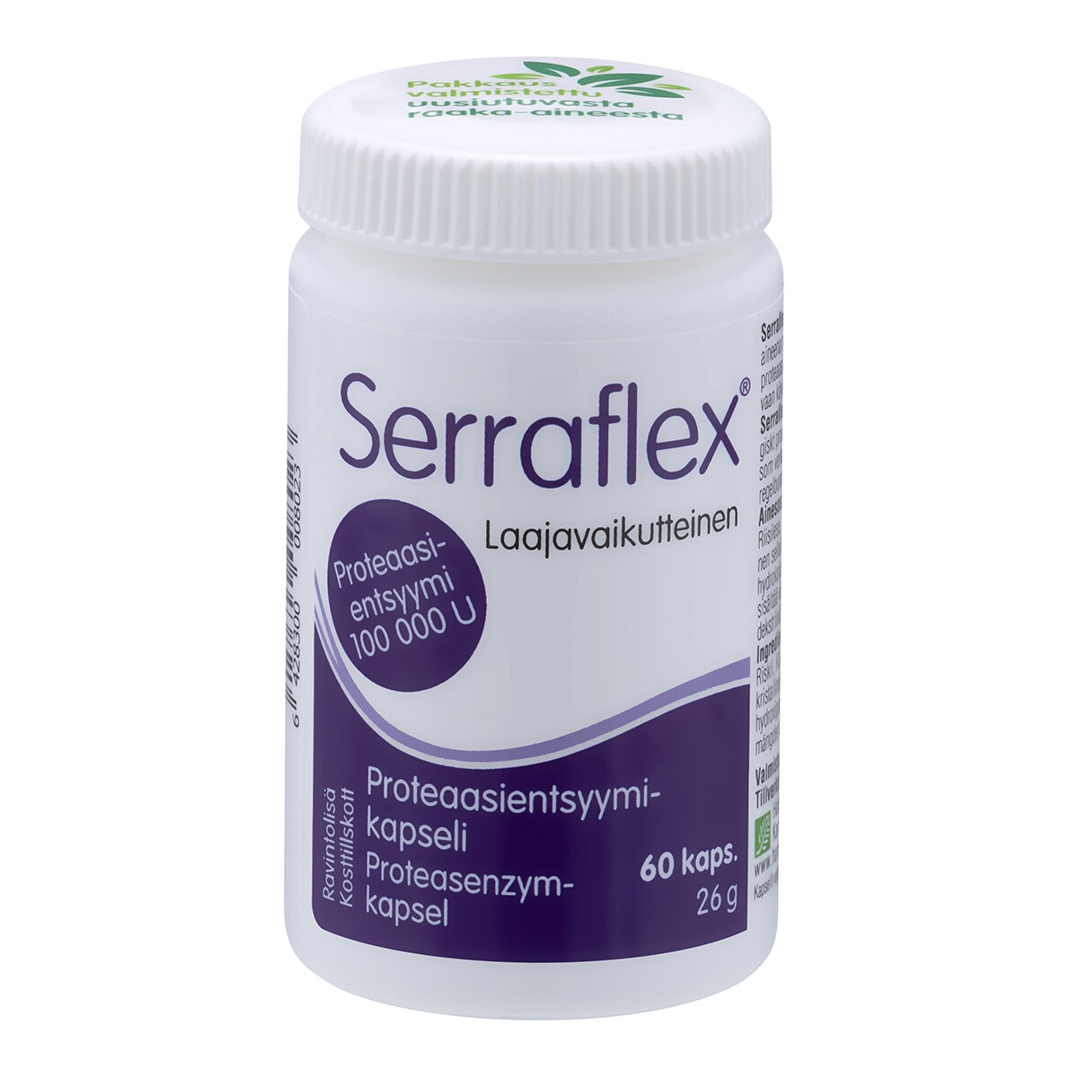 Serraflex proteaasientsyymikapseli