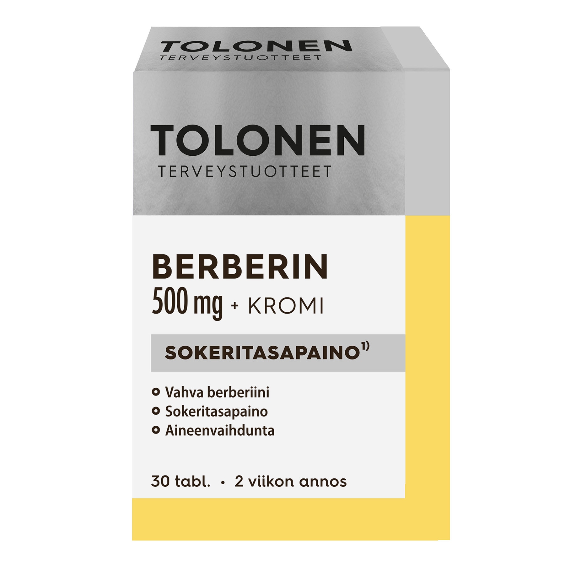 Tolonen Berberin + Kromi 500 mg