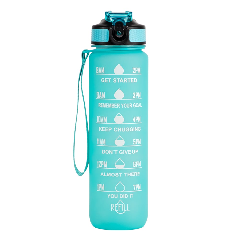 Motivaatiopullo turkoosi 1000 ml 