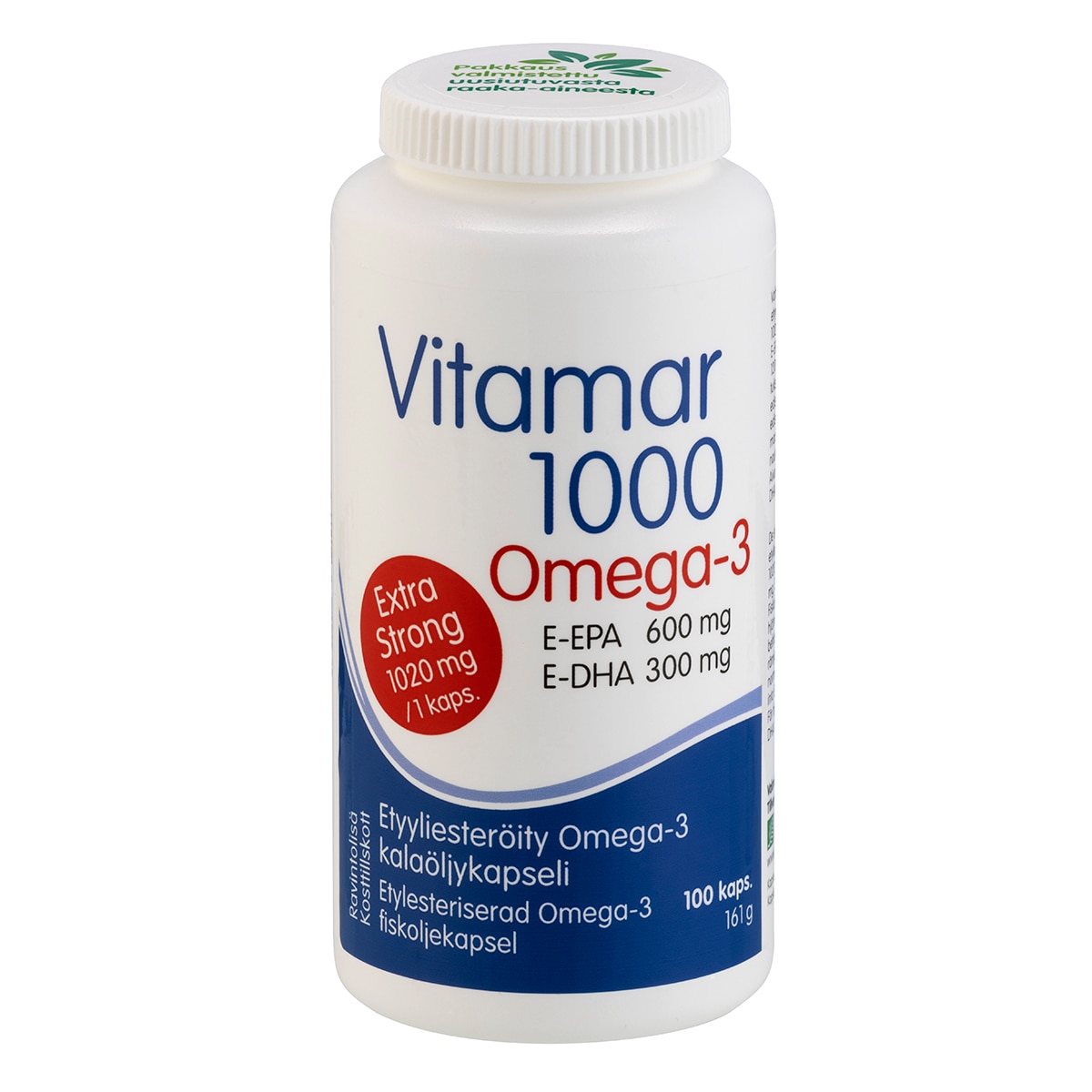 Vitamar 1000 kalaöljy, omega-3 valmiste 100 kaps