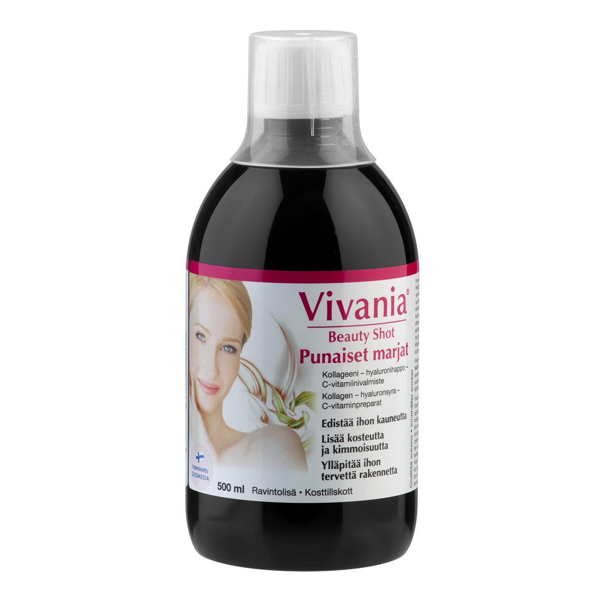 Vivania Beauty Shot punaiset marjat 500 ml