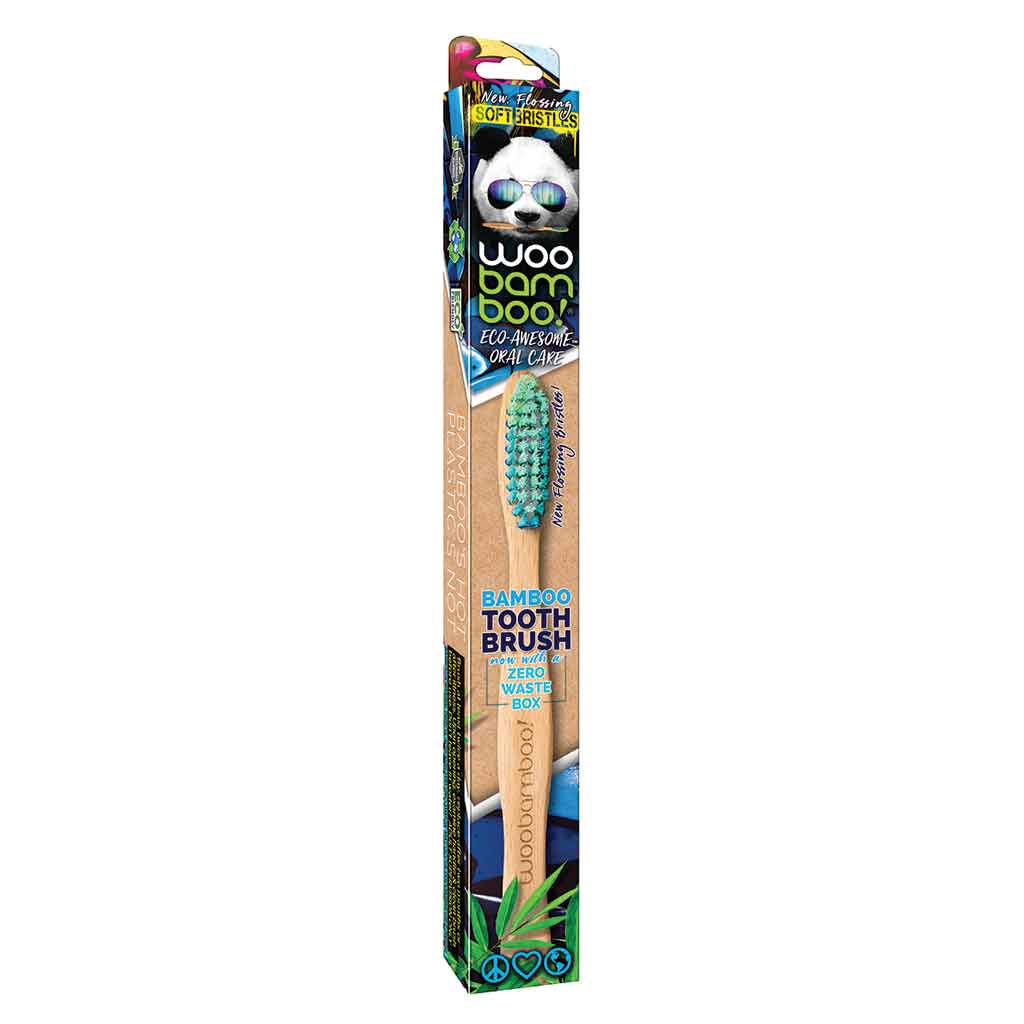 WooBamboo Zero Waste Adult Soft Toothbrush -hammasharja 