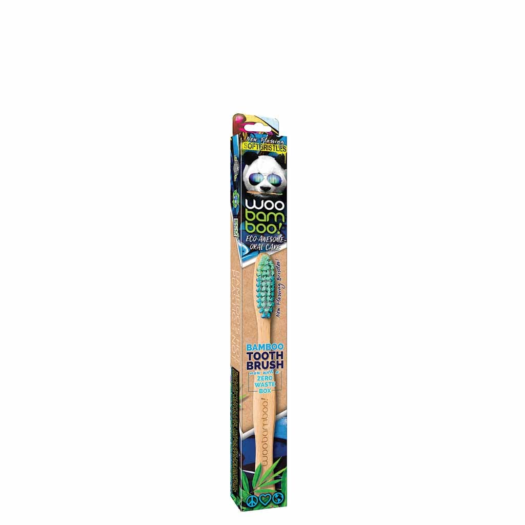 WooBamboo Zero Waste Kids Bamboo Toothbrush, lasten hammasharja